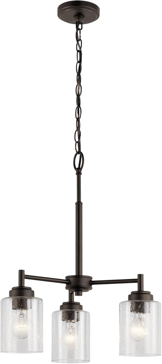 Seeded Glass Chandeliers for Dining Rooms: Sizing, Finish Patina, and the Kichler Winslow Deep Dive